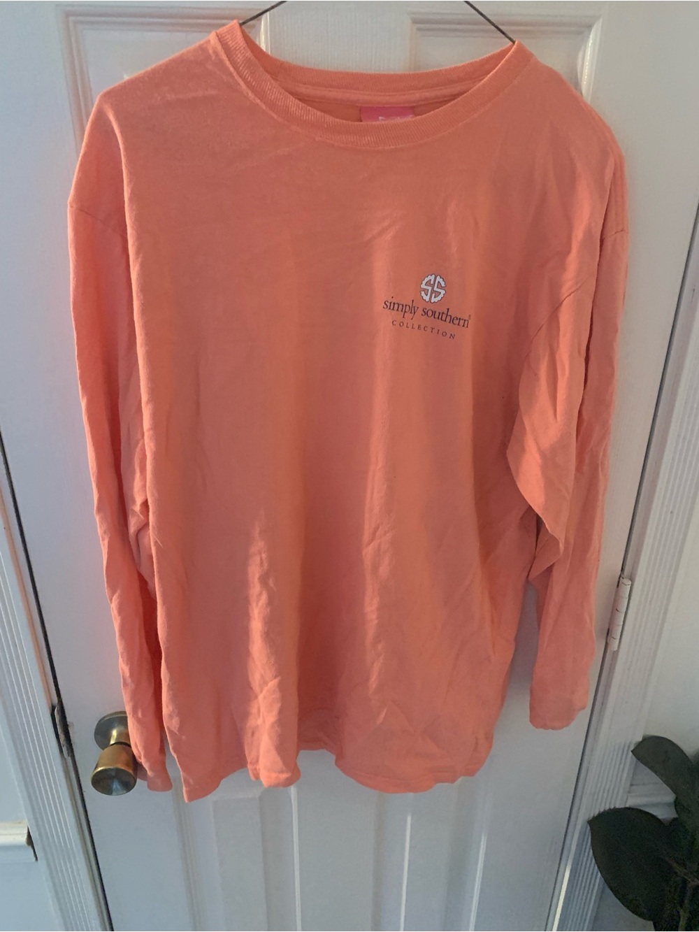 Simply Southern Just A Small Town Girl Long Sleeve Tshirt Size Medium OOP